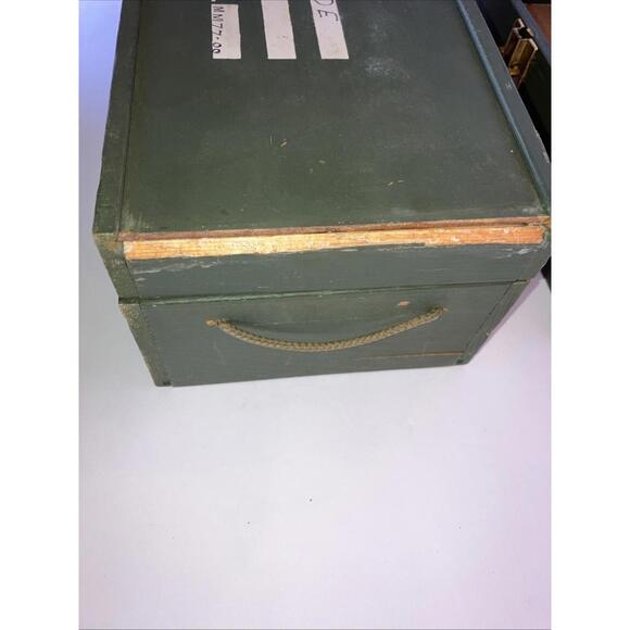 Lot Of 2 1964 GI Joe Vintage Hasbro 12” Green Military Footlocker  “LOOK” - Picture 7 of 9